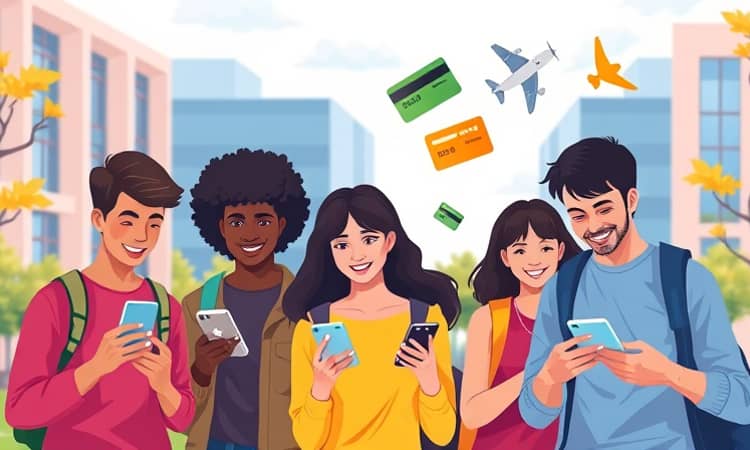 Tarjetas de crédito digitales para estudiantes universitarios