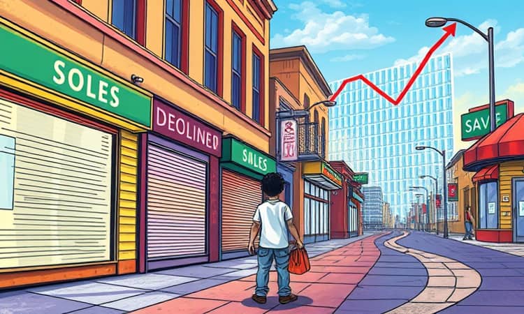Caída en la confianza del consumidor afecta ventas minoristas